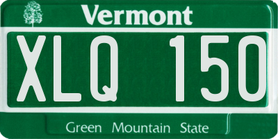VT license plate XLQ150