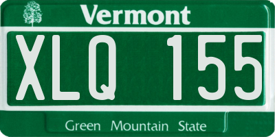 VT license plate XLQ155