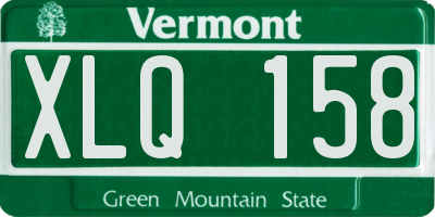 VT license plate XLQ158