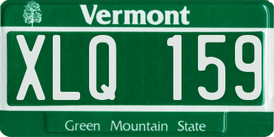 VT license plate XLQ159