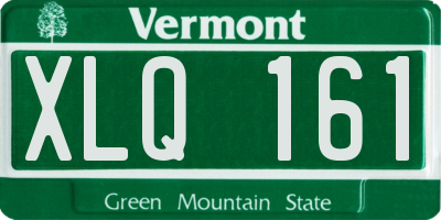 VT license plate XLQ161