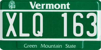 VT license plate XLQ163