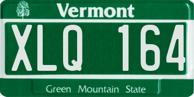 VT license plate XLQ164