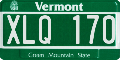 VT license plate XLQ170
