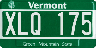 VT license plate XLQ175
