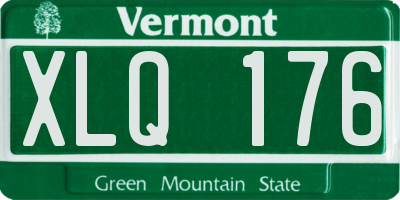 VT license plate XLQ176