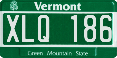 VT license plate XLQ186
