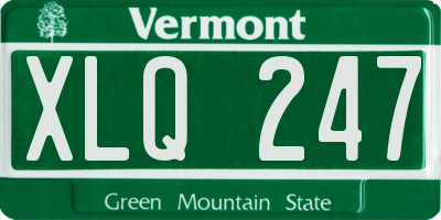 VT license plate XLQ247