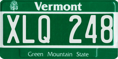 VT license plate XLQ248