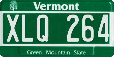 VT license plate XLQ264