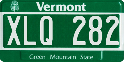 VT license plate XLQ282