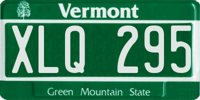 VT license plate XLQ295