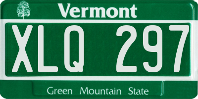 VT license plate XLQ297
