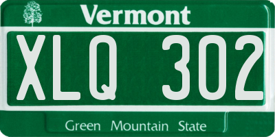 VT license plate XLQ302