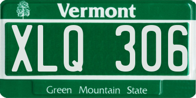 VT license plate XLQ306
