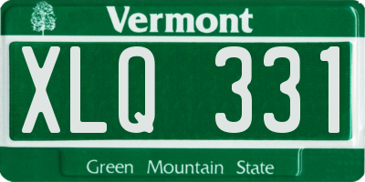 VT license plate XLQ331