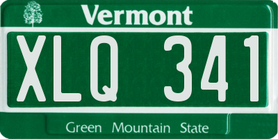 VT license plate XLQ341