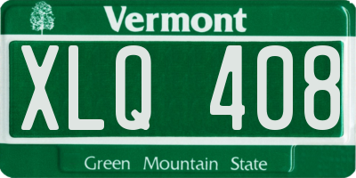 VT license plate XLQ408