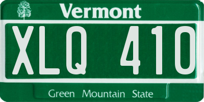 VT license plate XLQ410