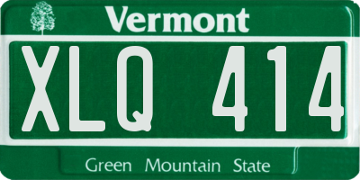 VT license plate XLQ414
