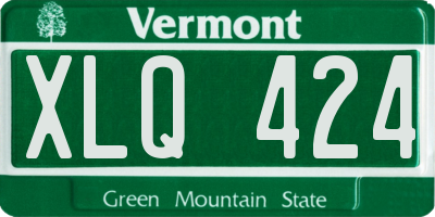 VT license plate XLQ424