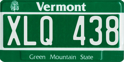 VT license plate XLQ438