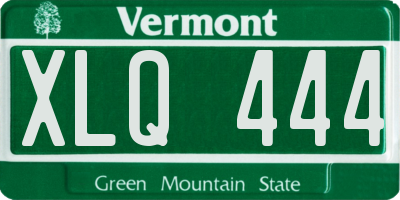 VT license plate XLQ444