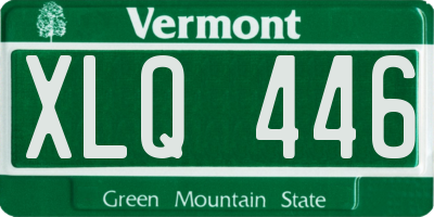 VT license plate XLQ446