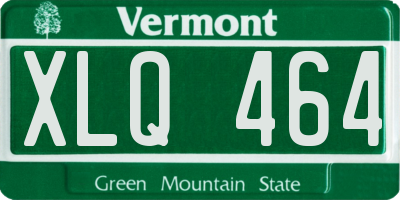 VT license plate XLQ464