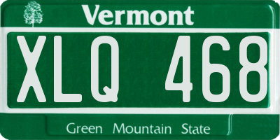 VT license plate XLQ468