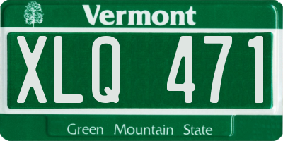 VT license plate XLQ471
