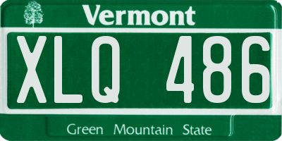 VT license plate XLQ486