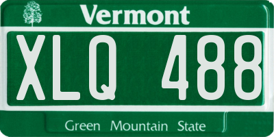 VT license plate XLQ488