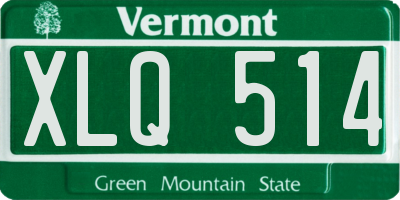 VT license plate XLQ514