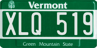 VT license plate XLQ519