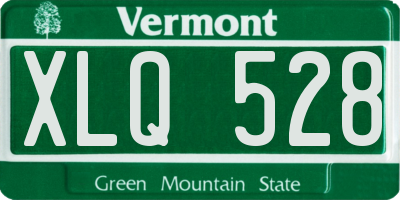 VT license plate XLQ528