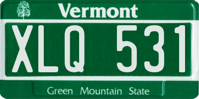 VT license plate XLQ531