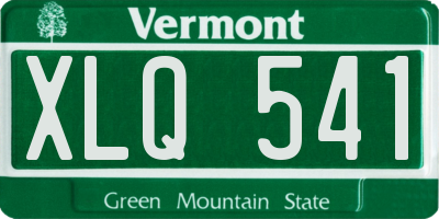 VT license plate XLQ541