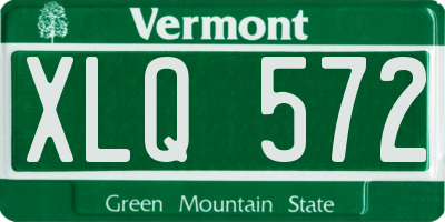 VT license plate XLQ572