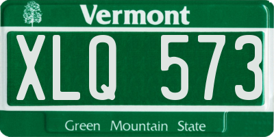 VT license plate XLQ573
