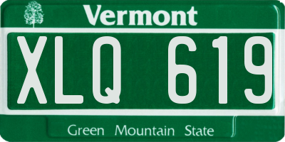 VT license plate XLQ619
