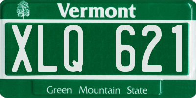 VT license plate XLQ621
