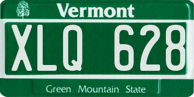 VT license plate XLQ628