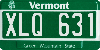 VT license plate XLQ631