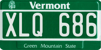 VT license plate XLQ686