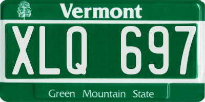 VT license plate XLQ697
