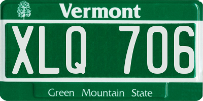 VT license plate XLQ706