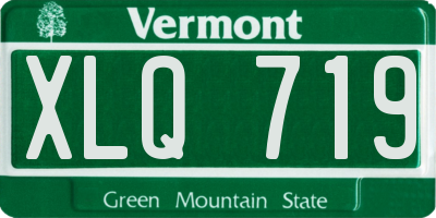 VT license plate XLQ719