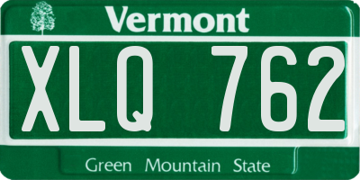 VT license plate XLQ762