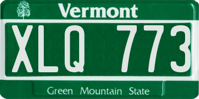 VT license plate XLQ773